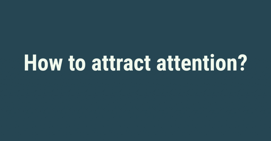 how to attract attention in social advertising ?