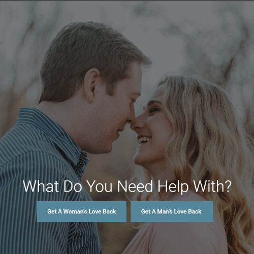 Landing Page Design For a Relationship Coach